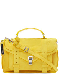 gelbe Satchel-Tasche aus Leder von Proenza Schouler