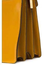 gelbe Satchel-Tasche aus Leder von Marni