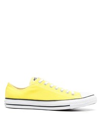 gelbe Segeltuch niedrige Sneakers von Converse