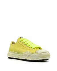 gelbe Segeltuch niedrige Sneakers von Maison Mihara Yasuhiro