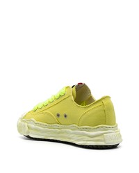 gelbe Segeltuch niedrige Sneakers von Maison Mihara Yasuhiro