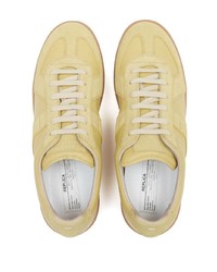 gelbe Segeltuch niedrige Sneakers von Maison Margiela