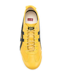 gelbe Segeltuch niedrige Sneakers von Asics