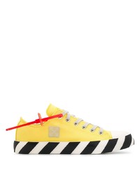 gelbe Segeltuch niedrige Sneakers von Off-White