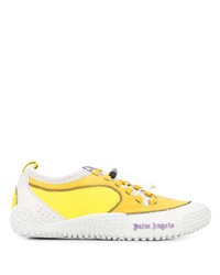 gelbe Segeltuch niedrige Sneakers von Palm Angels