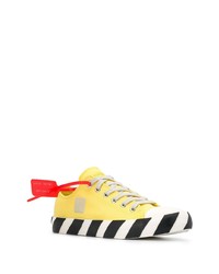 gelbe Segeltuch niedrige Sneakers von Off-White