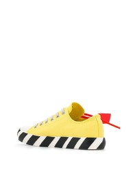 gelbe Segeltuch niedrige Sneakers von Off-White