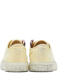 gelbe Segeltuch niedrige Sneakers von Acne Studios