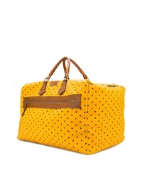 gelbe Segeltuch Reisetasche mit Sternenmuster von Fefè