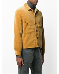 gelbe Shirtjacke aus Cord von YMC