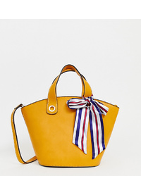 gelbe Shopper Tasche aus Leder von Aldo