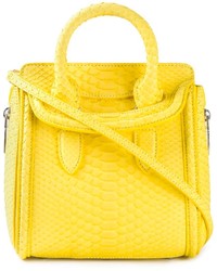 gelbe Shopper Tasche aus Leder von Alexander McQueen