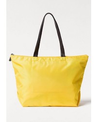gelbe Shopper Tasche aus Leder von Esprit