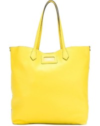 gelbe Shopper Tasche aus Leder von Hogan