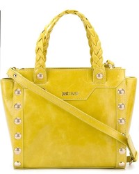 gelbe Shopper Tasche aus Leder von Just Cavalli