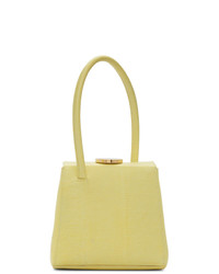 gelbe Shopper Tasche aus Leder von Little Liffner