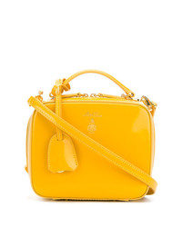 gelbe Shopper Tasche aus Leder von MARK CROSS