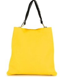 gelbe Shopper Tasche aus Leder von Marni