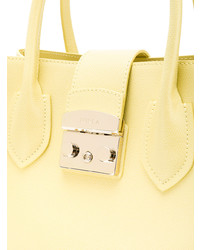 gelbe Shopper Tasche aus Leder von Furla