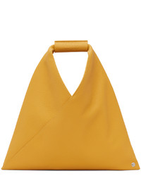 gelbe Shopper Tasche aus Leder von MM6 MAISON MARGIELA