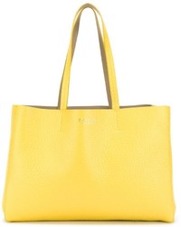 gelbe Shopper Tasche aus Leder von Orciani
