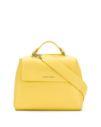 gelbe Shopper Tasche aus Leder von Orciani