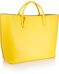 gelbe Shopper Tasche aus Leder von Smythson