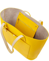 gelbe Shopper Tasche aus Leder von Smythson