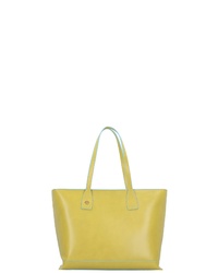 gelbe Shopper Tasche aus Leder von Piquadro
