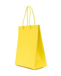 gelbe Shopper Tasche aus Leder von Medea