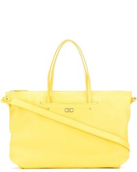 gelbe Shopper Tasche aus Leder von Salvatore Ferragamo