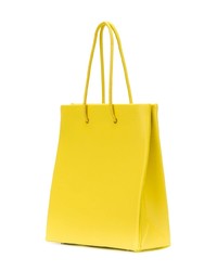 gelbe Shopper Tasche aus Leder von Medea