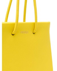 gelbe Shopper Tasche aus Leder von Medea