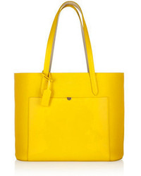 gelbe Shopper Tasche aus Leder von Smythson