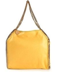 gelbe Shopper Tasche aus Leder von Stella McCartney