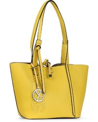 gelbe Shopper Tasche aus Leder von SURI FREY