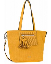 gelbe Shopper Tasche aus Leder von SURI FREY