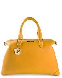 gelbe Shopper Tasche aus Leder von Versace