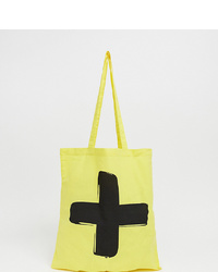 gelbe Shopper Tasche aus Segeltuch von Life is Beautiful