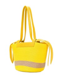 gelbe Shopper Tasche aus Stroh von Elena Ghisellini