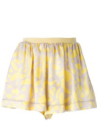 gelbe Shorts mit Blumenmuster von Missoni