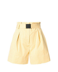gelbe Shorts mit Vichy-Muster von N°21