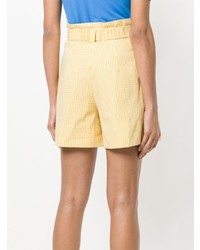 gelbe Shorts mit Vichy-Muster von N°21