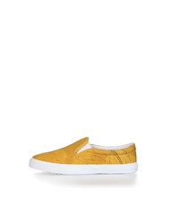 gelbe Slip-On Sneakers aus Segeltuch von Ethletic