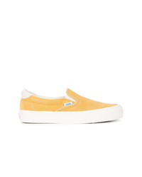 gelbe Slip-On Sneakers aus Wildleder