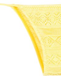 gelbe Strick Bikinihose von Cecilia Prado