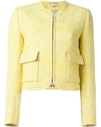 gelbe Tweed-Jacke von Carven