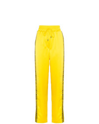gelbe vertikal gestreifte Jogginghose von Off-White