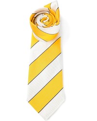 gelbe vertikal gestreifte Krawatte von Paul Smith