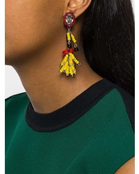 gelbe Perlen Ohrringe von Marni